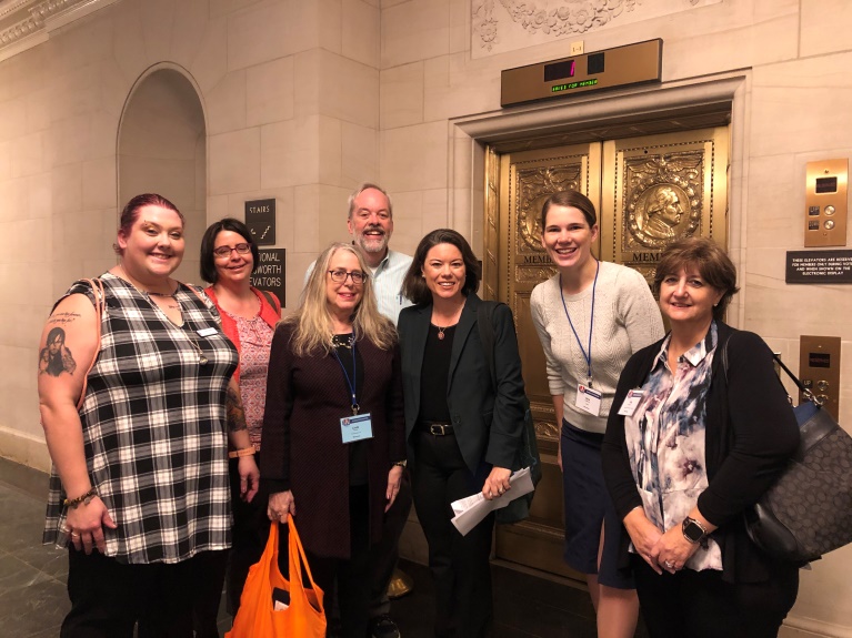 ARRM posing for photo with congressional woman