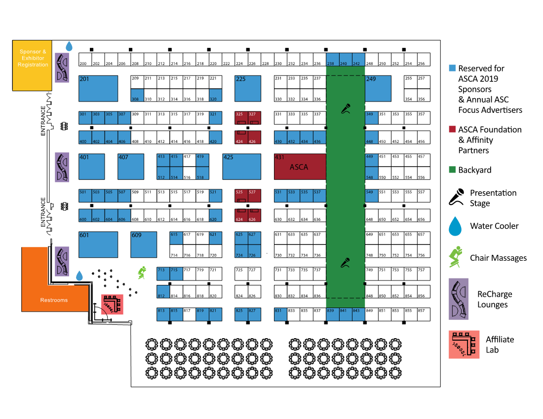 ASCA 2019 Exhibit Hall Map ASCA 2019 Exhibit Hall Map