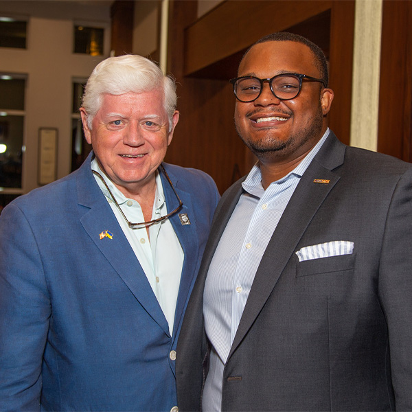 Representative Larson and David Opong-Wadee