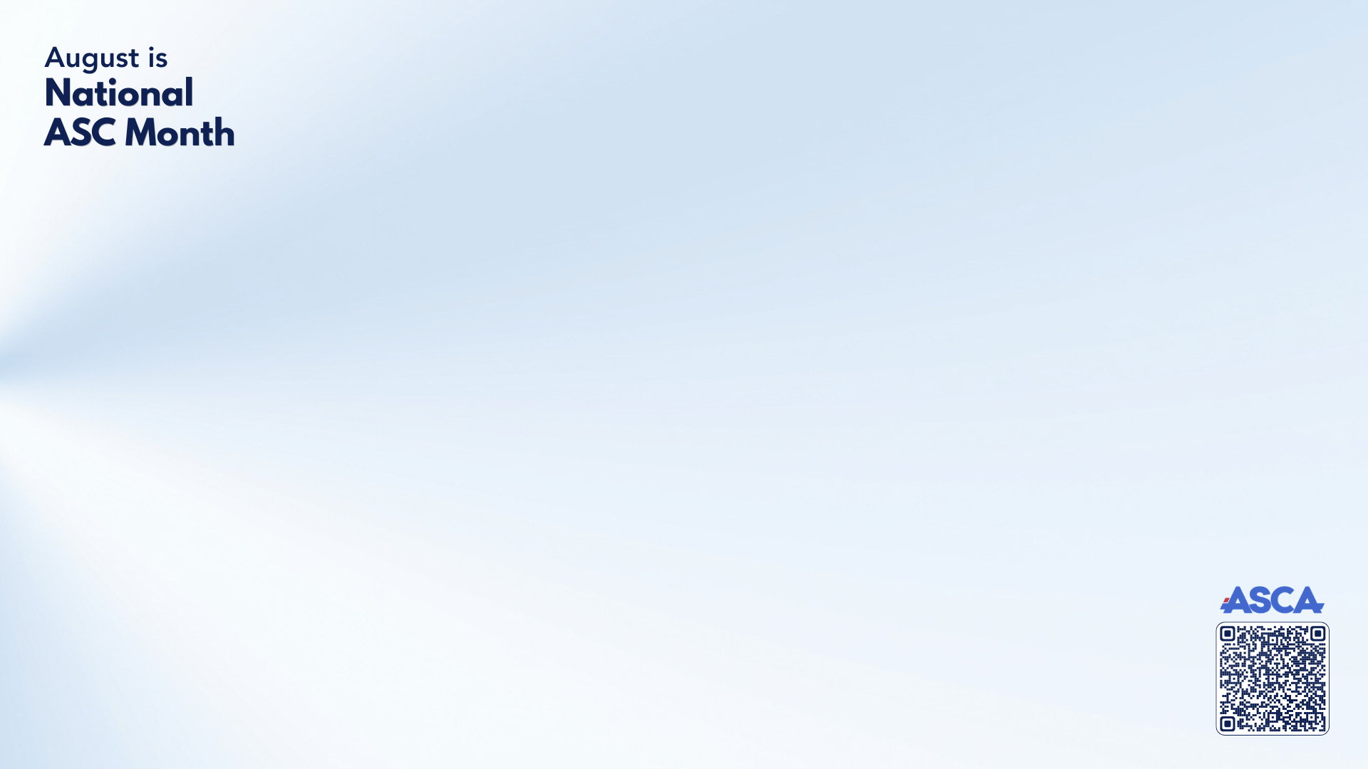 National ASC Month virtual background - white