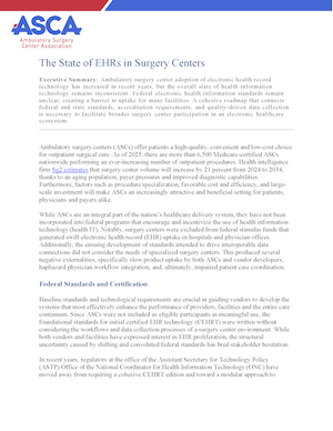 The State of EHRs in Surgery Centers thumbnail.