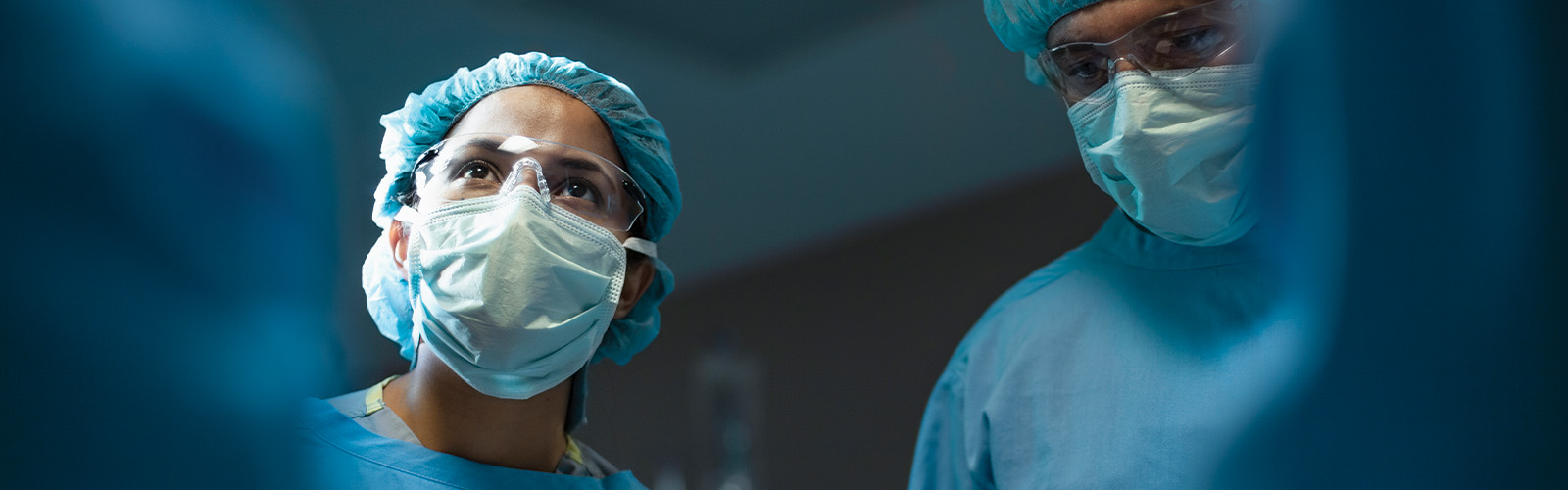 Doctors performing surgery.