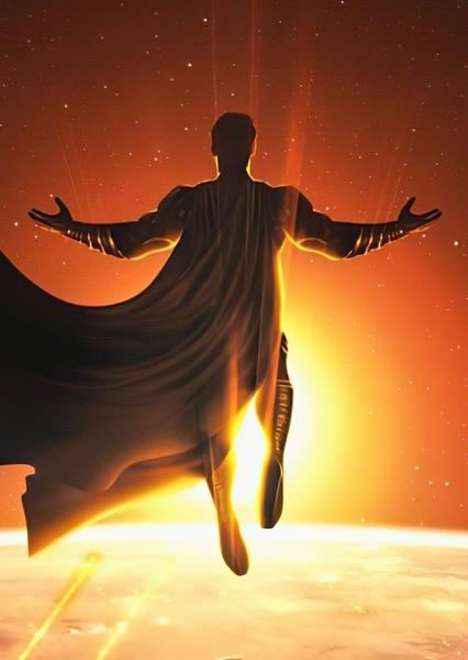 Superman recharging with Solar