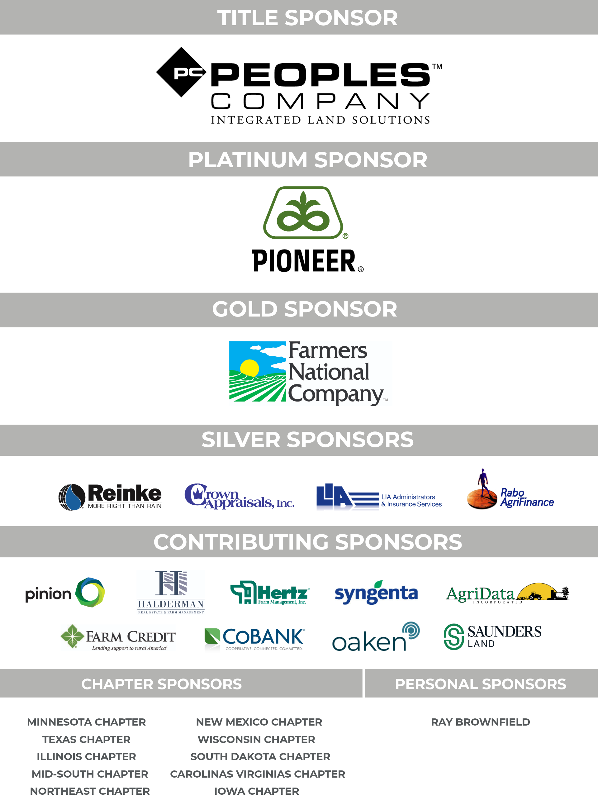 Annual Conference Sponsors 814
