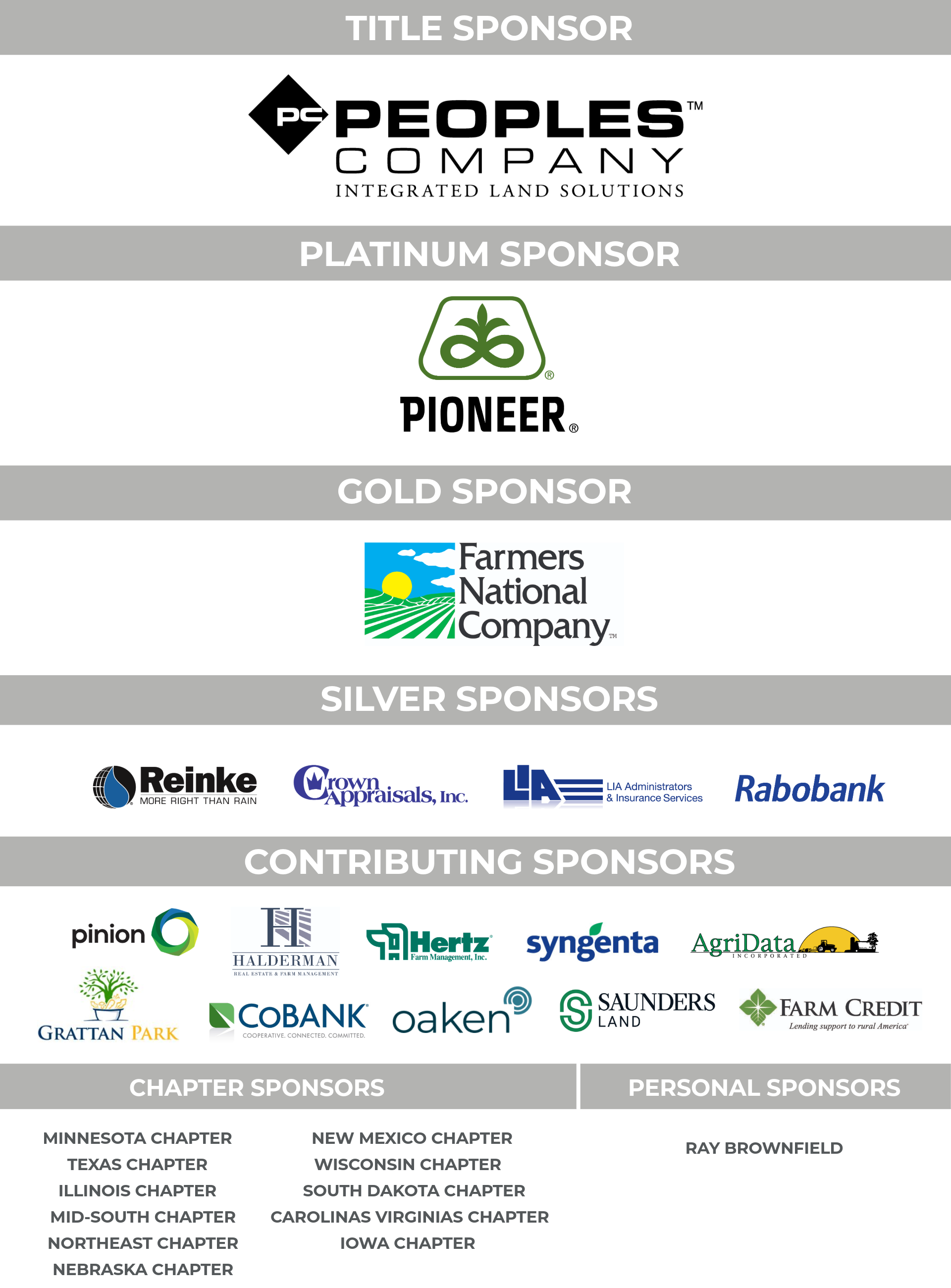 Annual Conference Sponsors 818