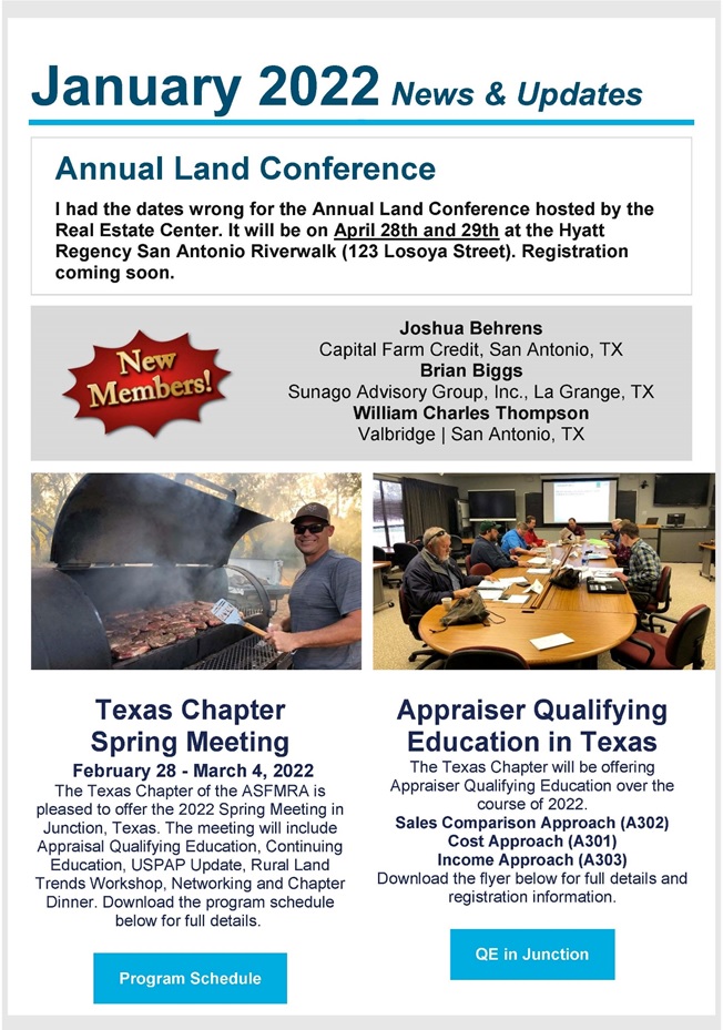 January 2022 Newsletter