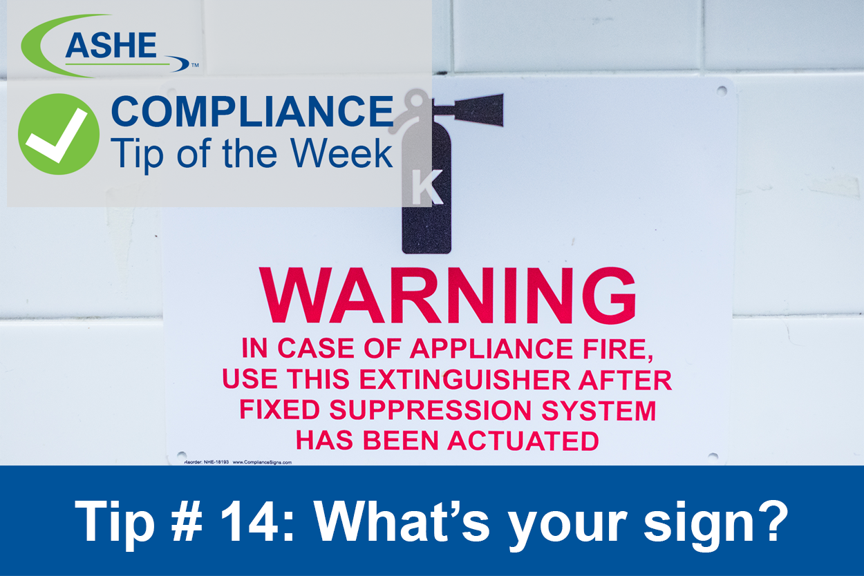 ASHE Compliance Tips