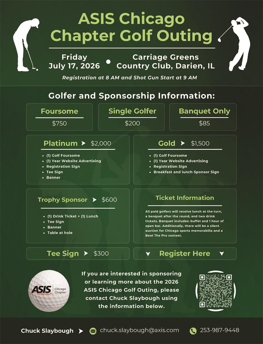 ASIS Chicago Golf Outing Flier