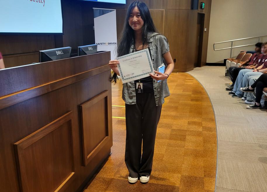 Stella Chen - 2025 Central IL ASM Scholarship