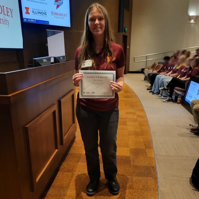 Carly DeSutter - 2025 Central IL ASM Scholarship