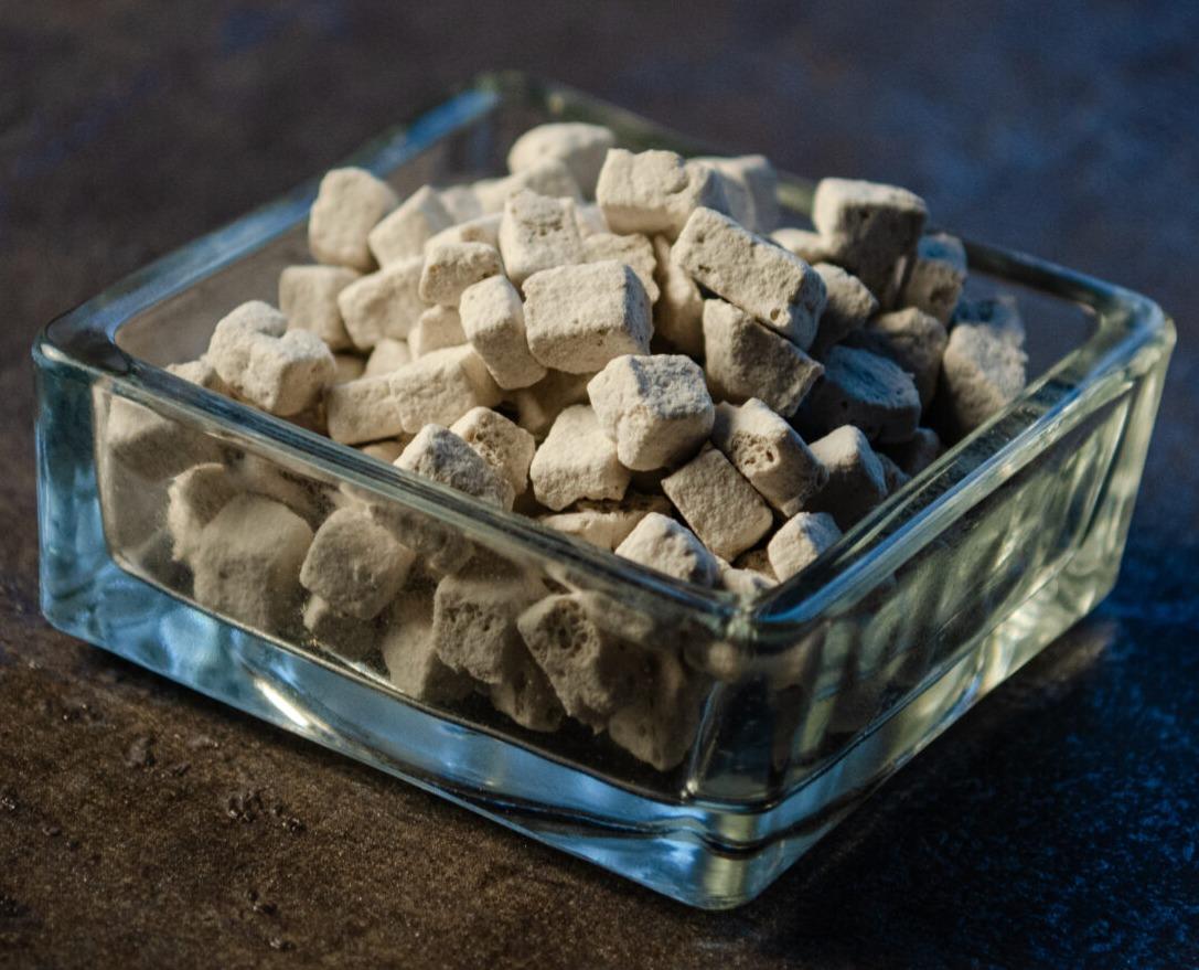 Granules of sizes in the range of 100-2500 micron ,Blocks of sizes in the range of 0.5 – 1 cm3