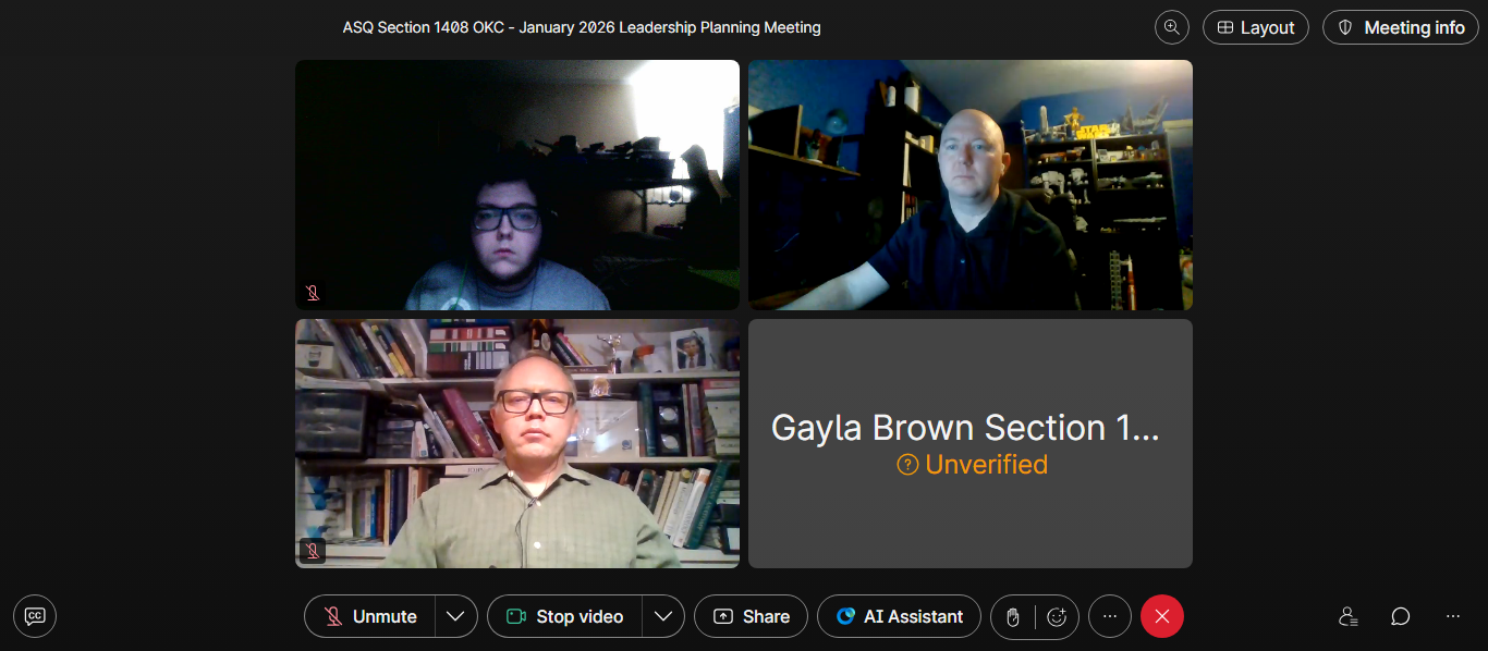 Section Leadership Meeting Jan 2026