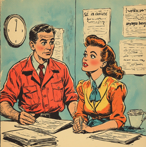 A person and person looking at papers

AI-generated content may be incorrect.