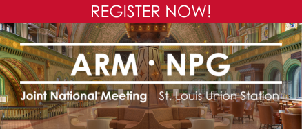 Register now for the ARM & NPG National Meeting!