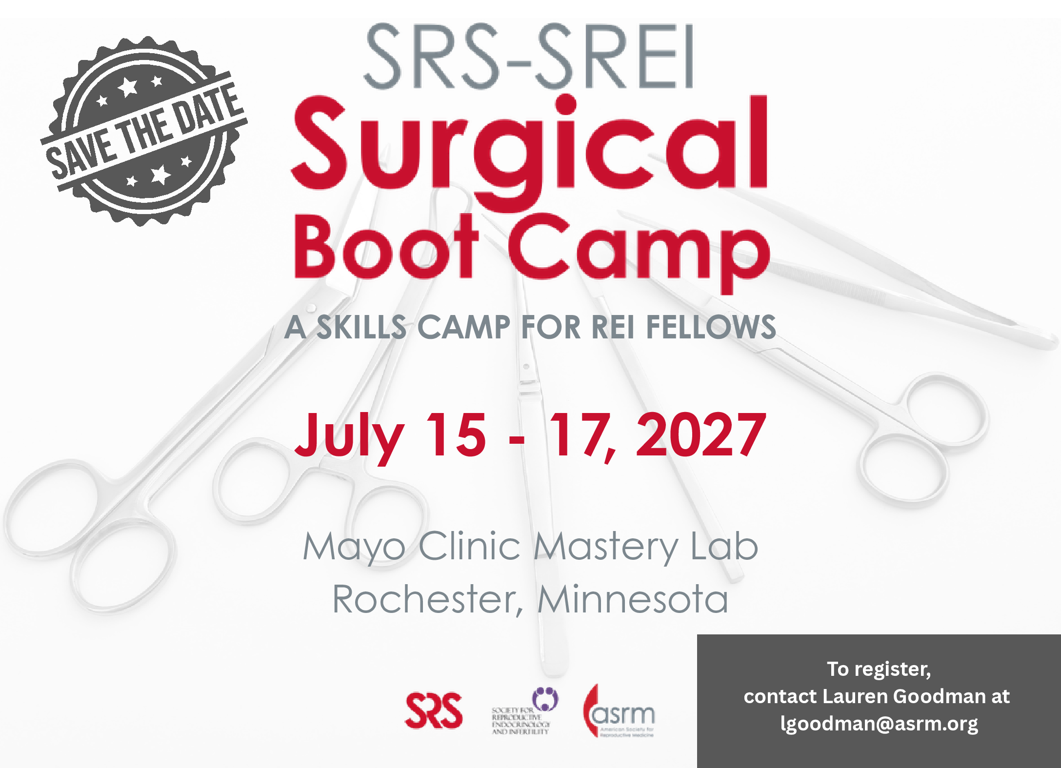 SRS-SREI Surgical Bootcamp