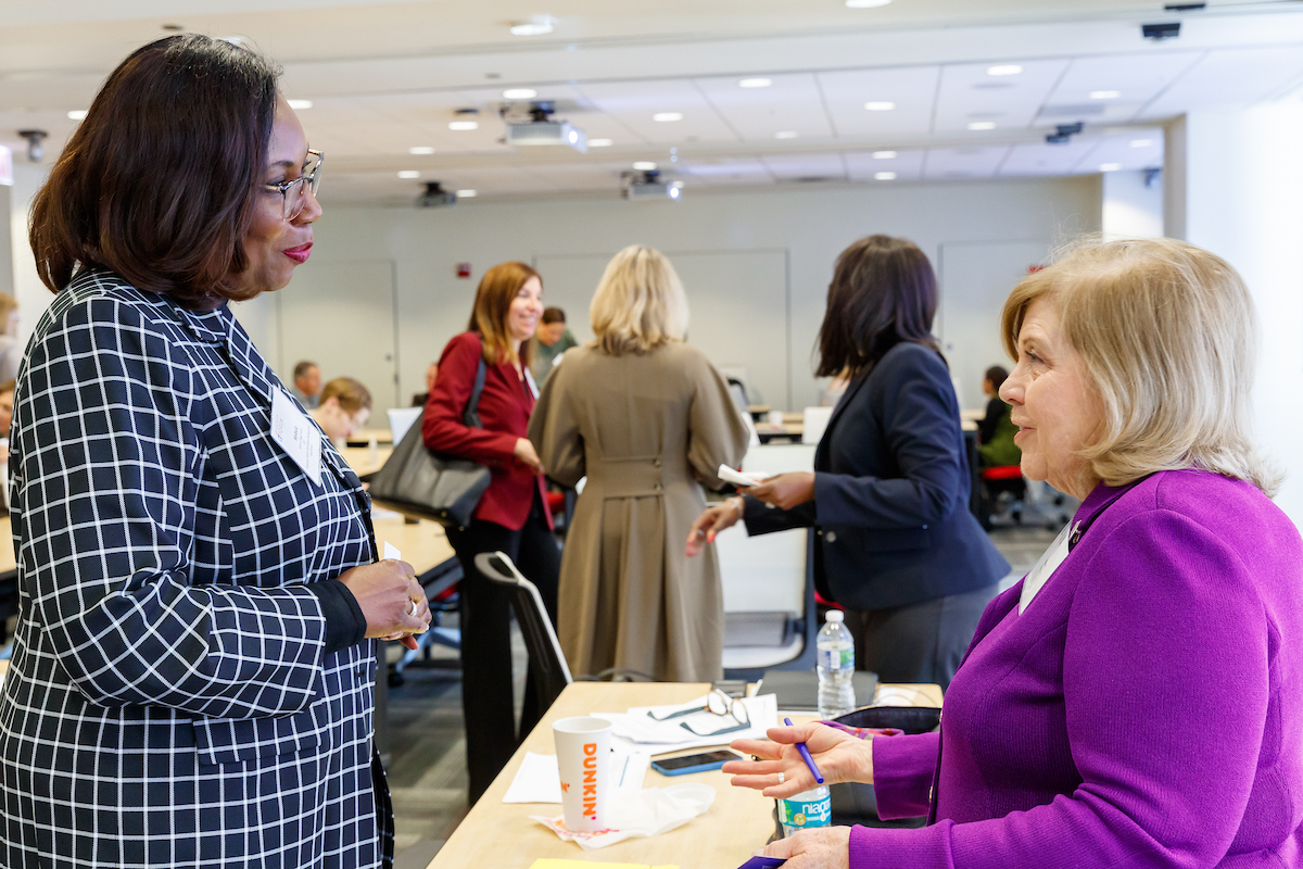 Association Forum leaders in conversation during a peer discussion