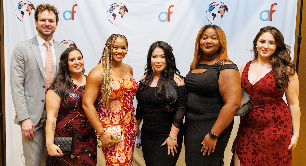 Six young association professionals at an Association Forum awards gala