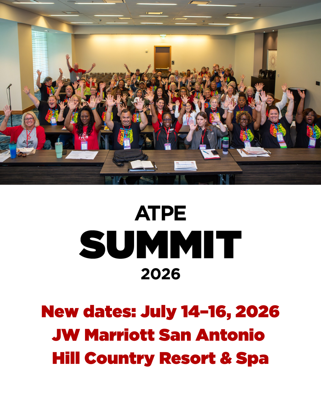 New Summit Dates: July 14-16, 2026