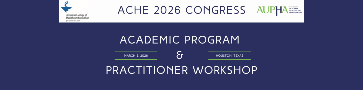 AUPHA Academic Program and Practitioner Workshop logo. This will take you to the homepage