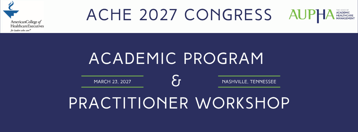 AUPHA Academic Program and Practitioner Workshop logo. This will take you to the homepage