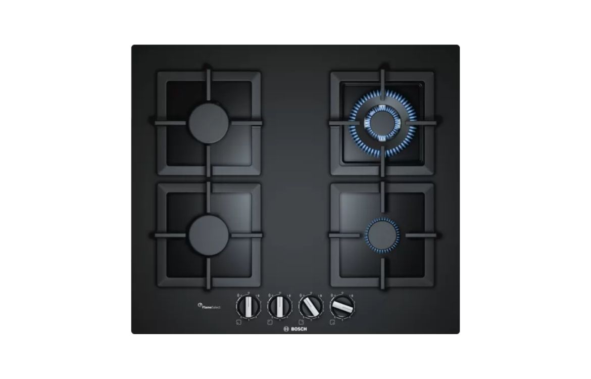 Serie 6 Gas cooktop 60cm Hard glass, Black PPH6A6B20A