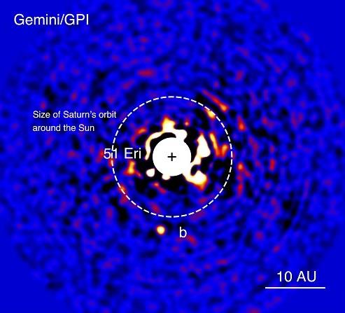 51 Eridani exoplanet (Credit Gemini South/AURA)