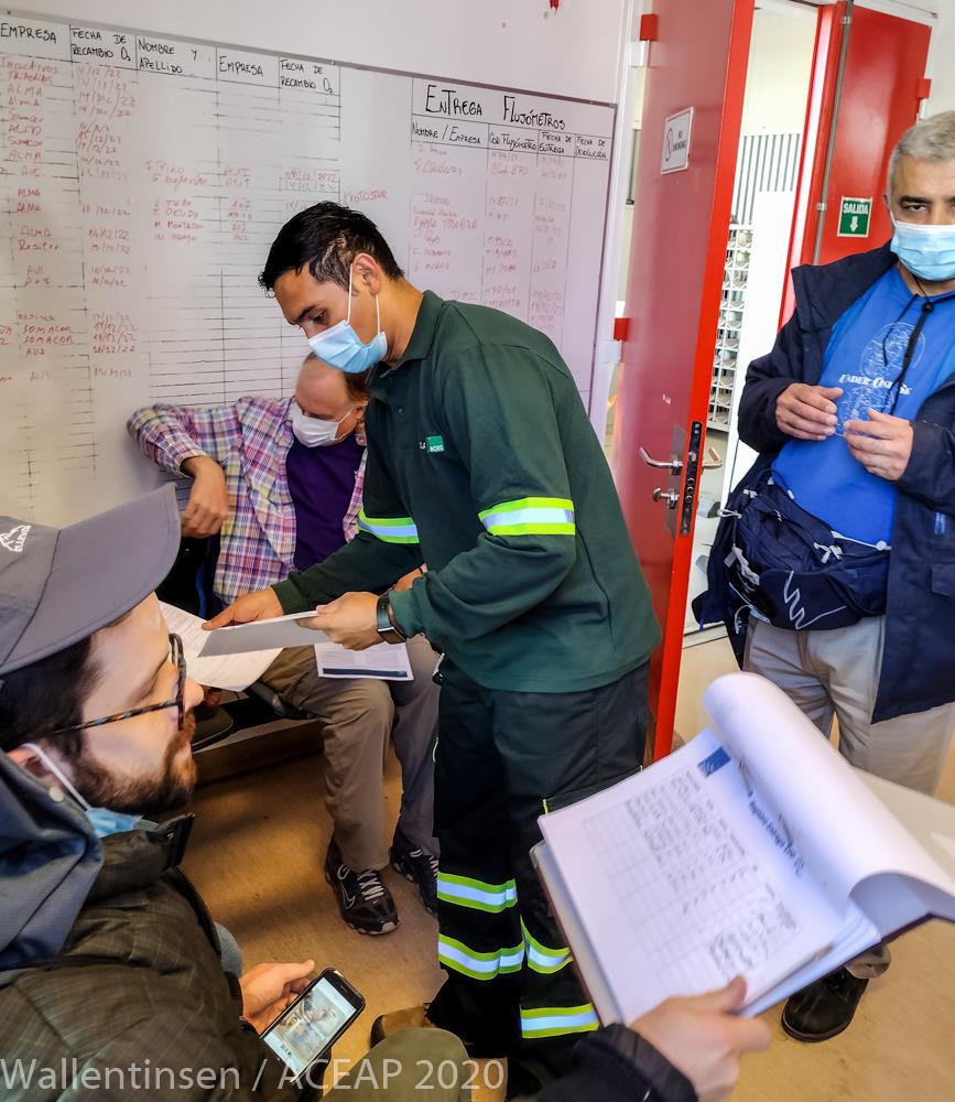 The EMTs at ALMA's clinic had to test our blood pressure to clear us for 17,000 feet with oxygen