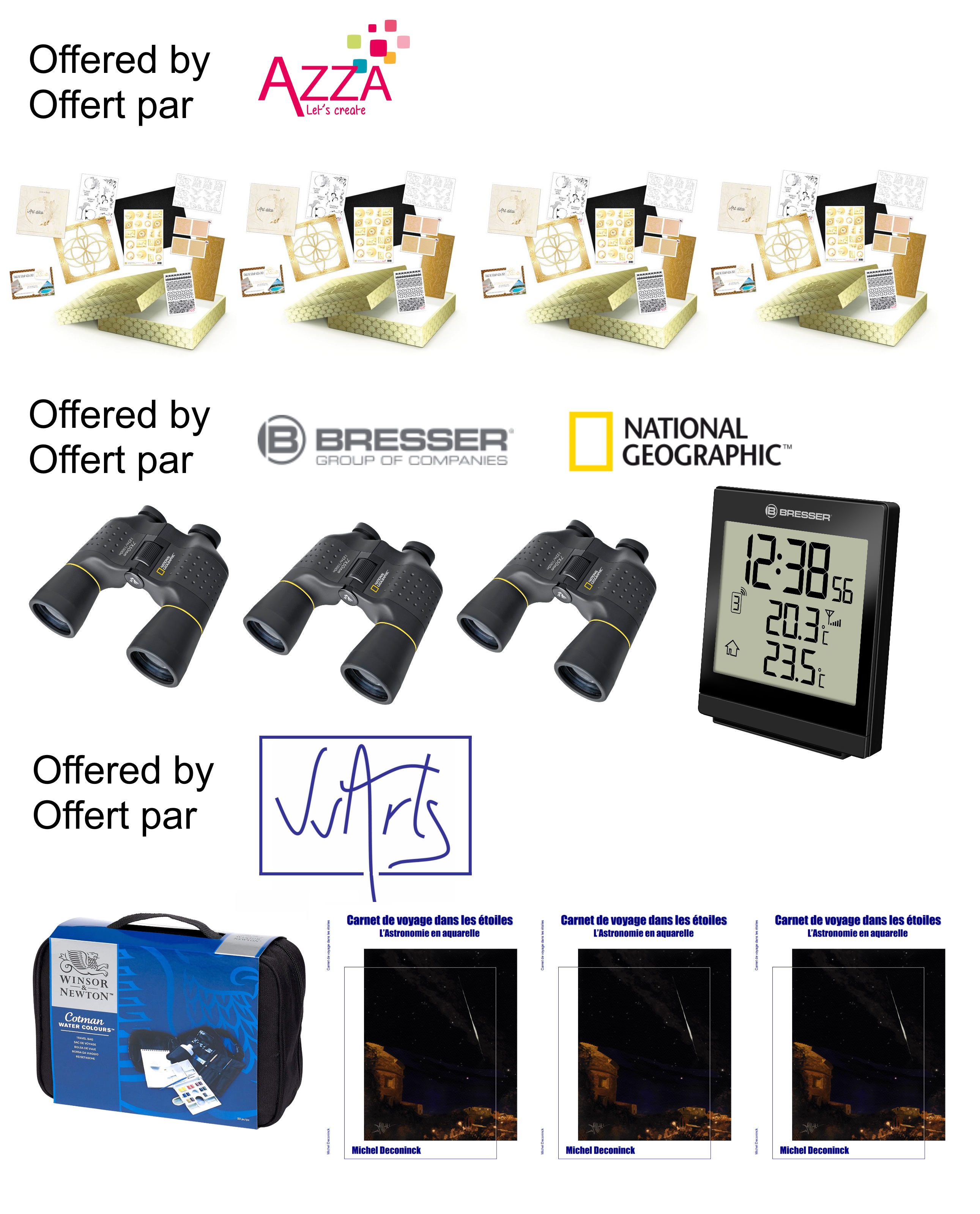 Gifts for contributing to the One Sky, One Postcard Campaign