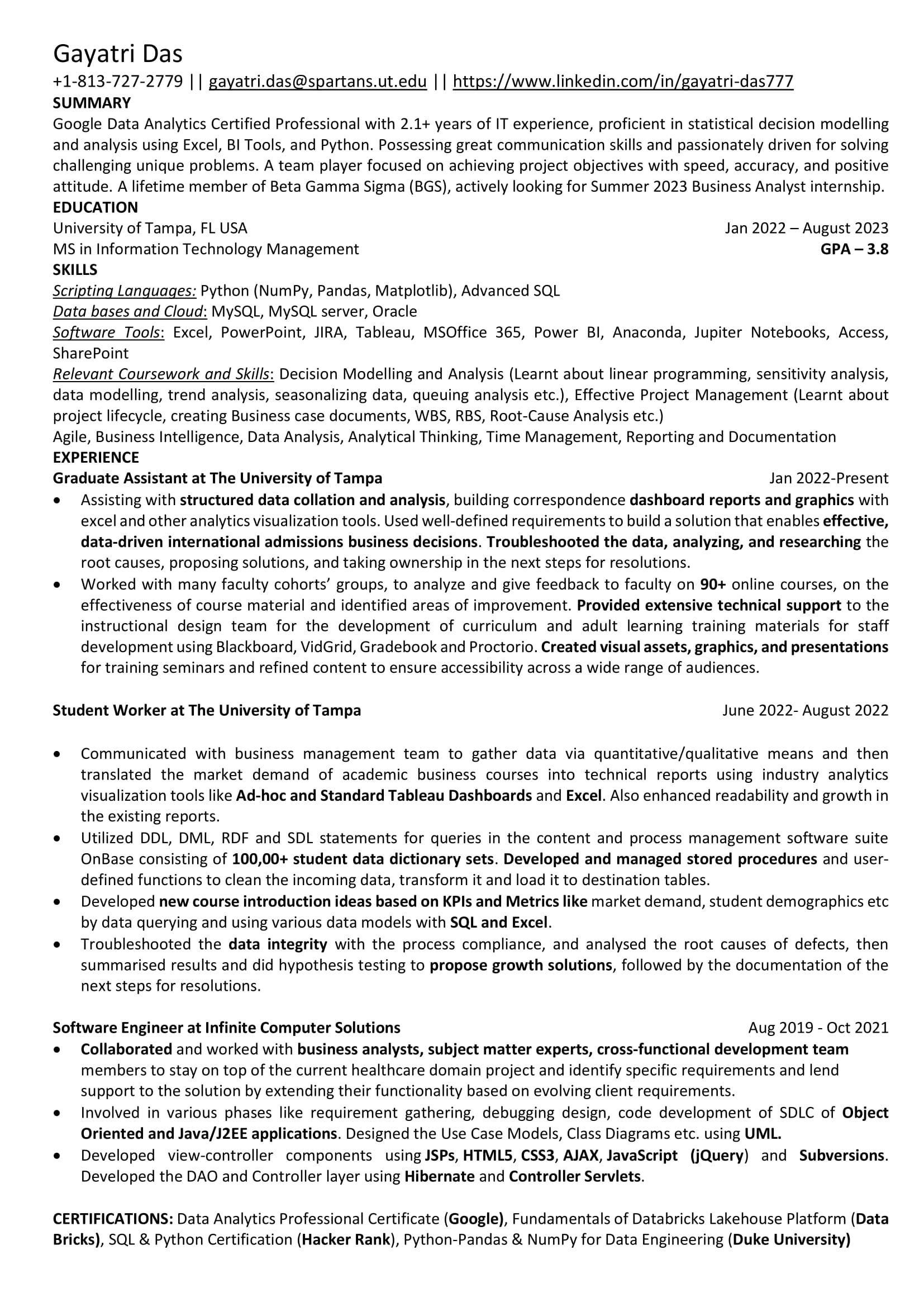 Resume