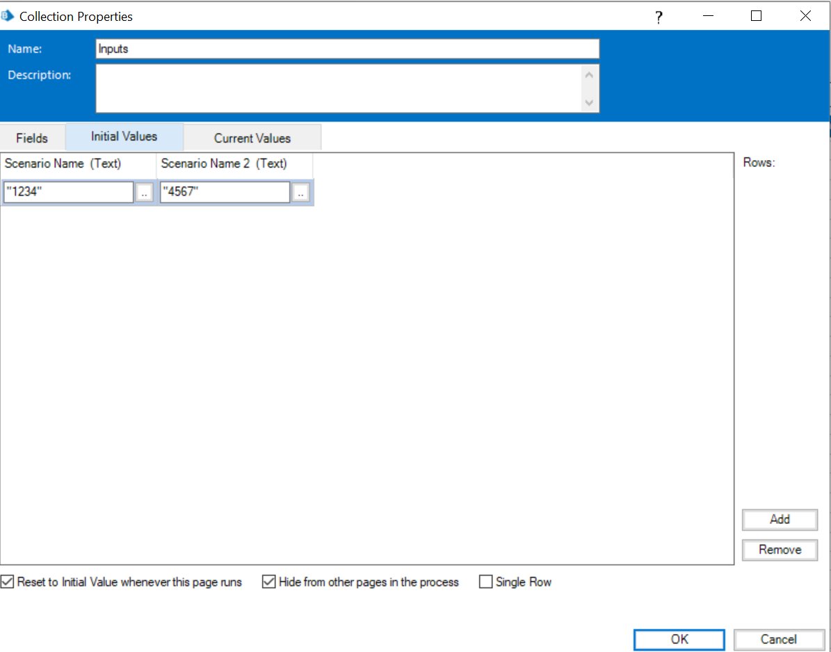 Values being stored as two columns instead of two rows in collection