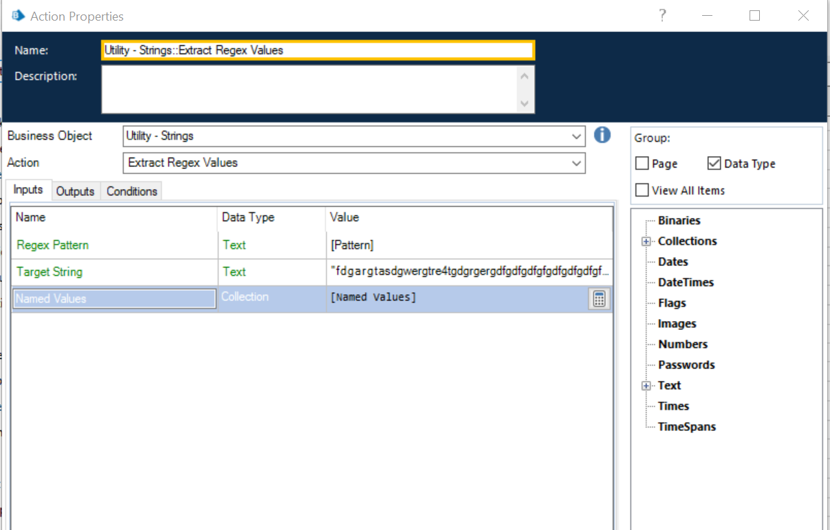 Extract values from Collection Field Blue Prism Product