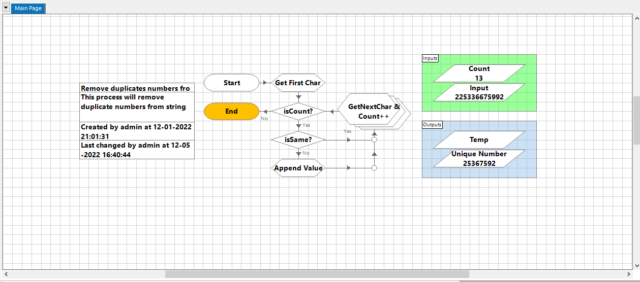 how to remove duplicate from String? Blue Prism Product