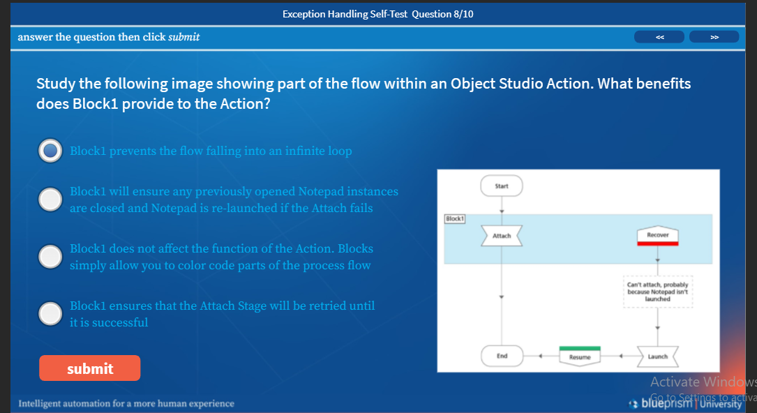 Exception Handling Blue Prism Product