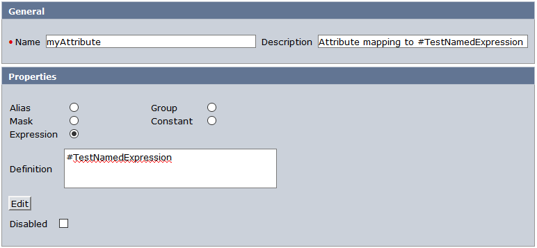 Modify your user directory and add an attribute mapping which points to a named expression.