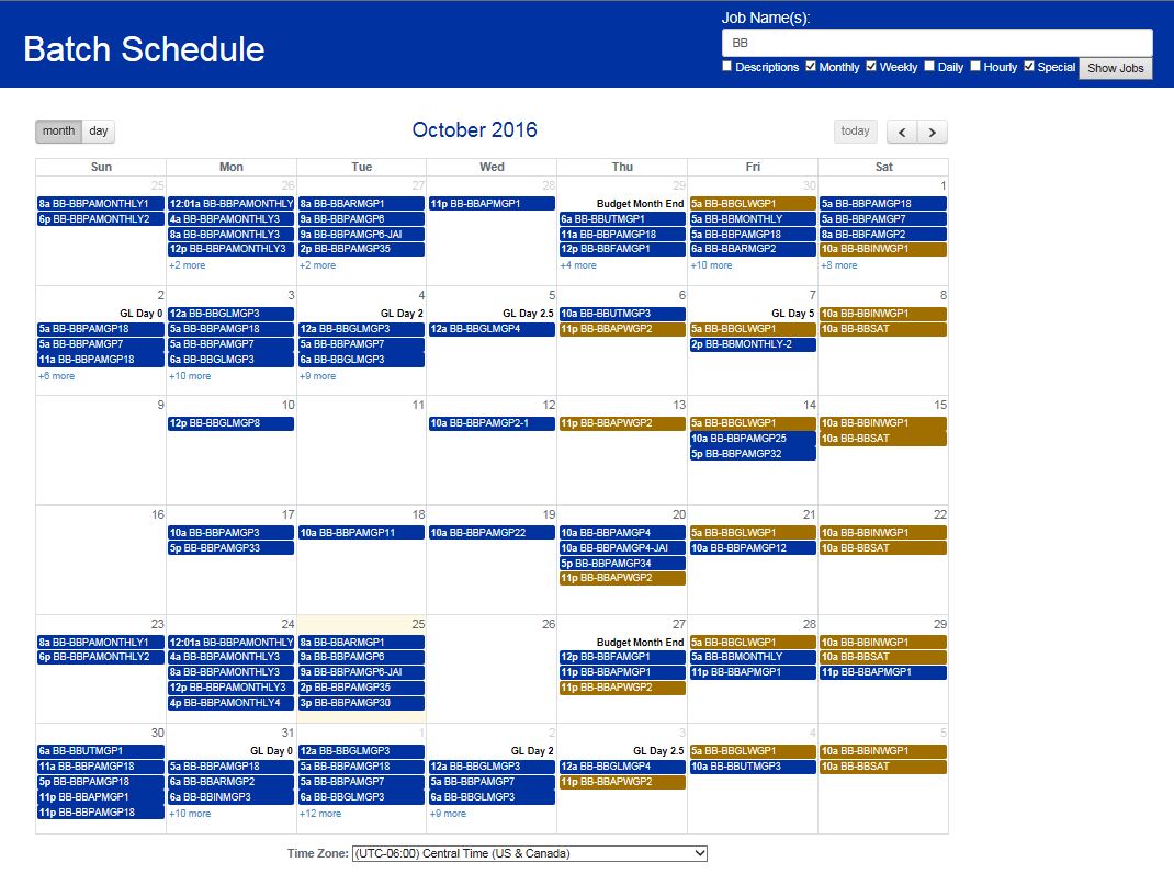 Batch Calendar