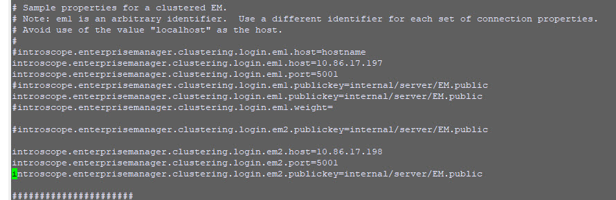 screenshot of MOM IntroscopeEnterpriseManager.properties file 