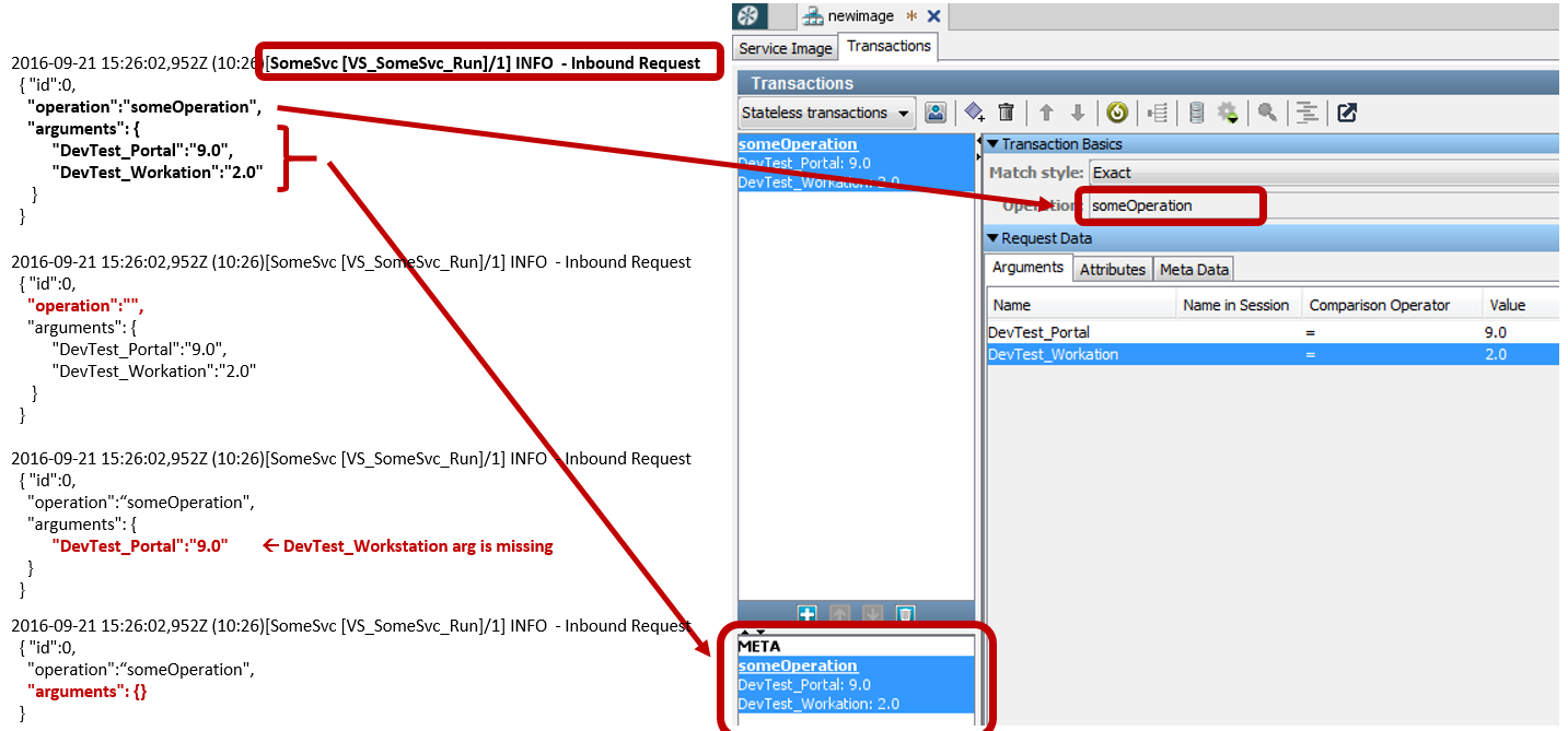 "The LISA VSE service could not match your request to recorded request ...