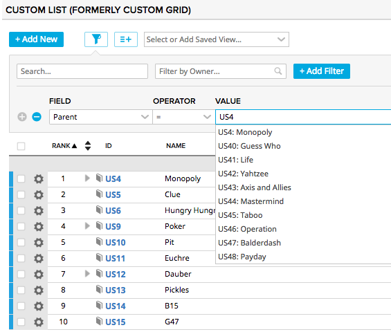 Relevancy sort on parent for advanced filter