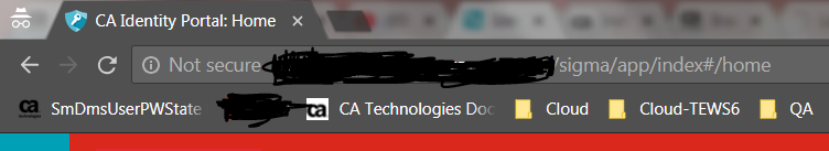 Browser text and logo