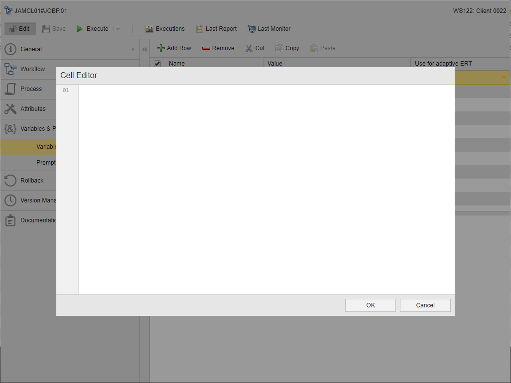 No possibility to call a Variable Picker