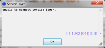 unable to connect service layer.png