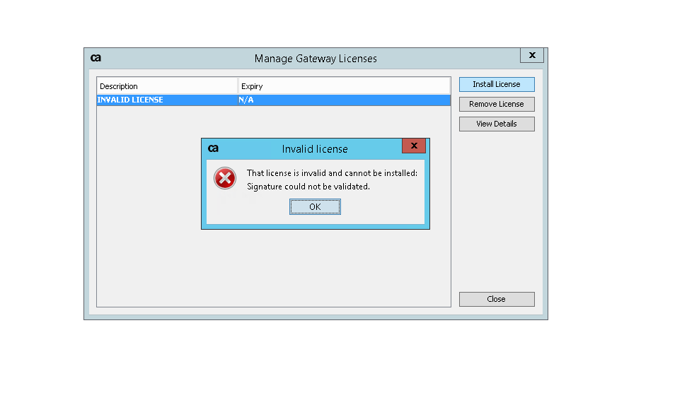 About license problem | Layer7 API Management