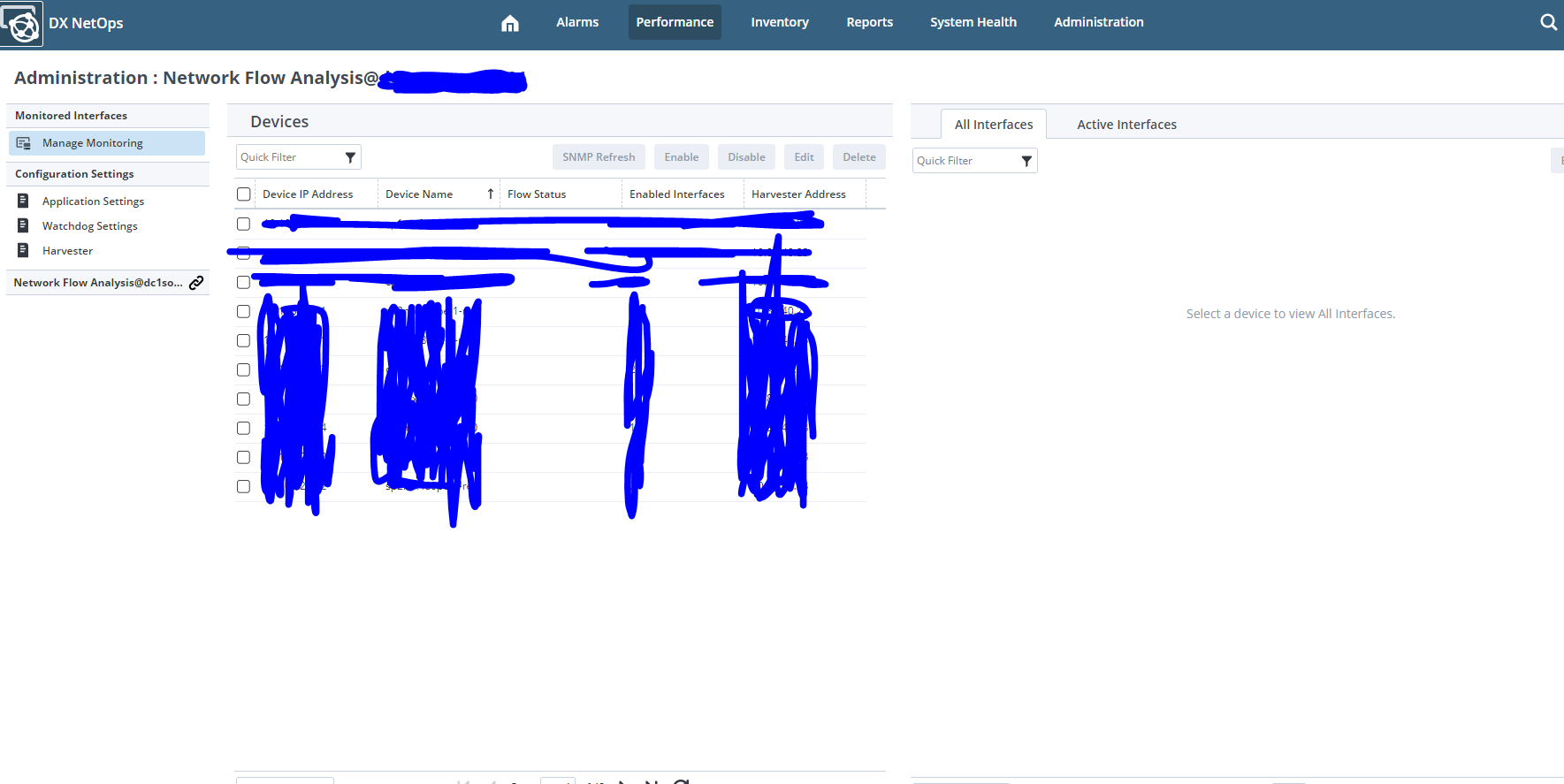 Dx NetOps Network Flow Analysis Dashboard | DX NetOps