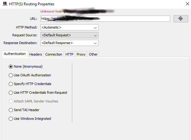 unknownerror when i try to call https: v1.0 Images... Unkown host error | Layer7 API Management