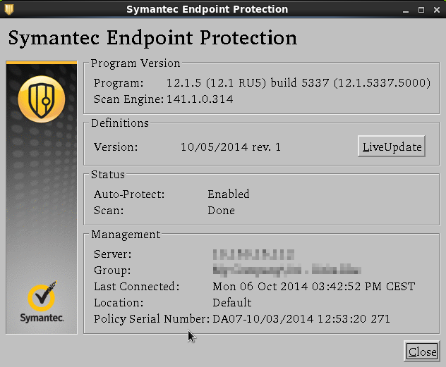 disable symantec endpoint protection command line