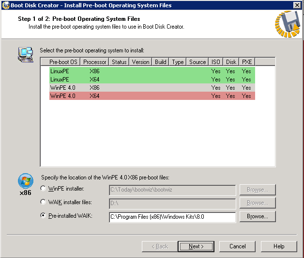 ghost 3.1 pxe boot disk creator error