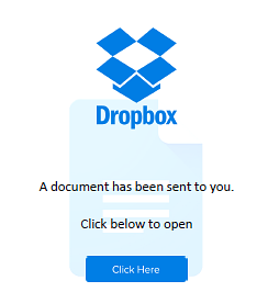 Fake Dropbox Phishing Lure