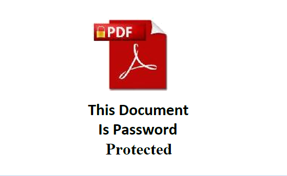  This Document is Password Protected