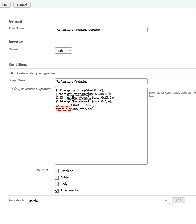 Custom Rule for .7z