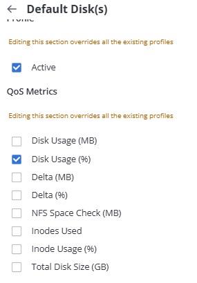 Disk Free QoS missing from MCS profile